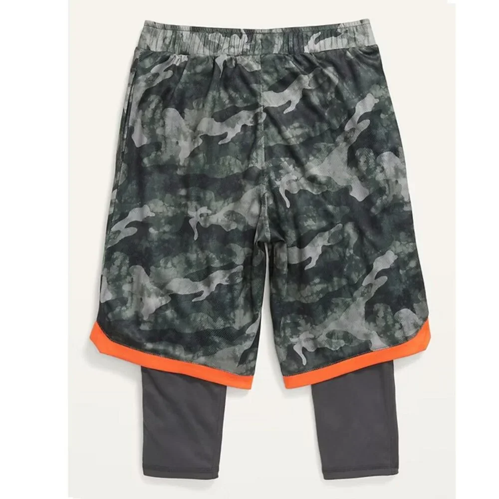 NEW Old Navy Active Go-Dry 2 in 1 Mesh Elastic Waist Drawstring Basketball Pant
